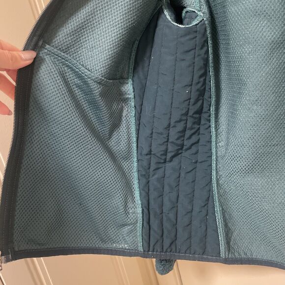 Patagonia Synchilla Fleece Full Zip Jacket Women’s Green Long Sleeve Size Small - Picture 13 of 15